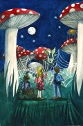 A Spider Web Scramble in the Mushroom Patch by Amanda M. Thrasher Cover Art by Sabrina Bedford